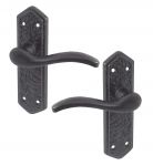 Wentworth Scroll Style Cast Iron Door Handles Without Keyhole (501)